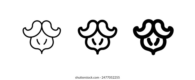 Editable beard and mustache vector icon. Barbershop, lifestyle, grooming. Part of a big icon set family. Perfect for web and app interfaces, presentations, infographics, etc