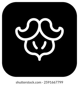 Editable beard and mustache vector icon. Barbershop, lifestyle, grooming. Part of a big icon set family. Perfect for web and app interfaces, presentations, infographics, etc