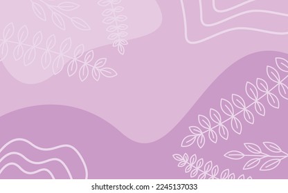 editable beautiful plants vector background with modern style usable for website page