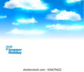 editable beautiful summer and sky vector design