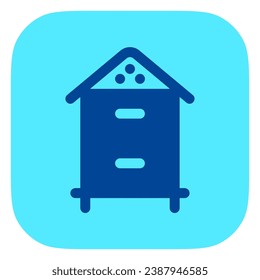 Editable bee box vector icon. Bee farming, apiary, behives. Part of a big icon set family. Perfect for web and app interfaces, presentations, infographics, etc