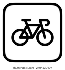 Editable bicycle vector icon. Vehicles, transportation, travel. Part of a big icon set family. Perfect for web and app interfaces, presentations, infographics, etc