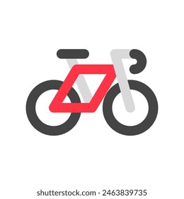 Editable bicycle vector icon. Vehicles, transportation, travel. Part of a big icon set family. Perfect for web and app interfaces, presentations, infographics, etc