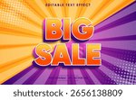Editable big sale 3d text effect
