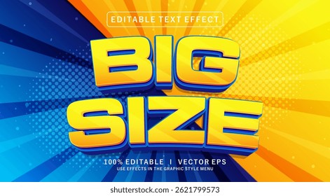 editable big size vector text effect with modern style design