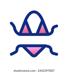 Icono de vector de bikini editable. Parte de una gran familia de iconos. Perfecto para interfaces web y aplicaciones, presentaciones, infografías, etc