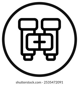 Editable binocular, search vector icon. Part of a big icon set family. Perfect for web and app interfaces, presentations, infographics, etc