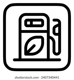 Editable bio fuel, refill, gas, station, fuel vector icon. Environment, ecology, eco-friendly. Part of a big icon set family. Perfect for web and app interfaces, presentations, infographics, etc