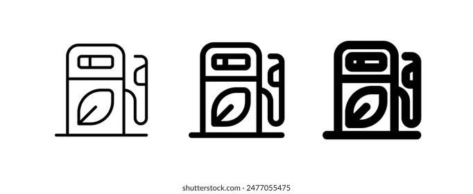 Editable bio fuel, recarga, gas, estación, icono de Vector de combustible. Medio ambiente, ecología, ecológico. Parte de una gran familia de iconos. Perfecto para interfaces de Web y App, presentaciones, infografías, etc