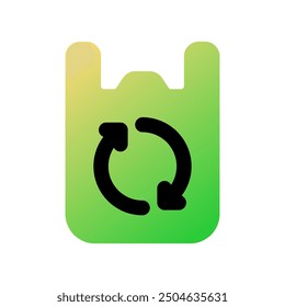 Editable biodegradable bag, plastic, trash vector icon. Environment, ecology, eco-friendly. Part of a big icon set family. Perfect for web and app interfaces, presentations, infographics, etc