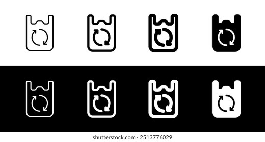 Editable biodegradable bag, plastic, trash vector icon. Environment, ecology, eco-friendly. Part of a big icon set family. Perfect for web and app interfaces, presentations, infographics, etc
