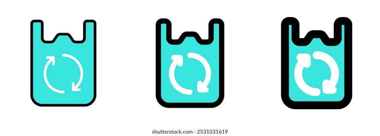 Editable biodegradable bag, plastic, trash vector icon. Environment, ecology, eco-friendly. Part of a big icon set family. Perfect for web and app interfaces, presentations, infographics, etc