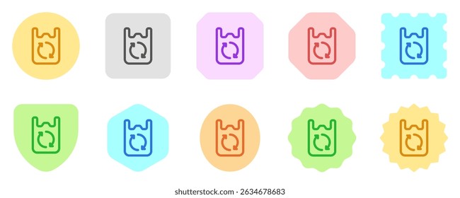 Editable biodegradable bag, plastic, trash vector icon. Environment, ecology, eco-friendly. Part of a big icon set family. Perfect for web and app interfaces, presentations, infographics, etc