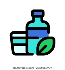 Editable biodegradable packagind, bottle, cup vector icon. Environment, ecology, eco-friendly. Part of a big icon set family. Perfect for web and app interfaces, presentations, infographics, etc