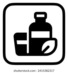 Editable biodegradable packagind, bottle, cup vector icon. Environment, ecology, eco-friendly. Part of a big icon set family. Perfect for web and app interfaces, presentations, infographics, etc