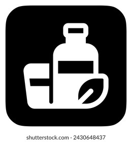 Editable biodegradable packagind, bottle, cup vector icon. Environment, ecology, eco-friendly. Part of a big icon set family. Perfect for web and app interfaces, presentations, infographics, etc