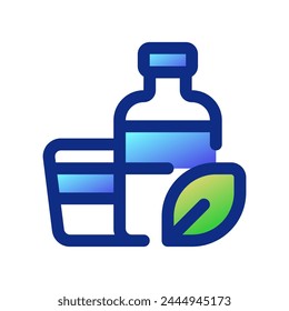 Editable biodegradable packagind, bottle, cup vector icon. Environment, ecology, eco-friendly. Part of a big icon set family. Perfect for web and app interfaces, presentations, infographics, etc
