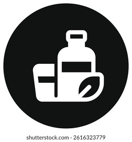 Editable biodegradable packagind, bottle, cup vector icon. Environment, ecology, eco-friendly. Part of a big icon set family. Perfect for web and app interfaces, presentations, infographics, etc