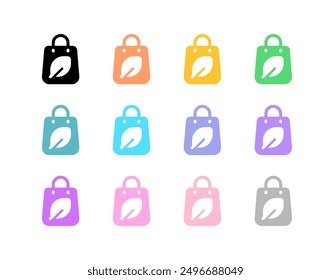 Editable biodegradable, reutilizable, compras, icono de Vector de bolsas de papel. Medio ambiente, respetuoso del medio ambiente. Parte de una gran familia de iconos. Perfecto para interfaces de Web y App, presentaciones, infografías, etc