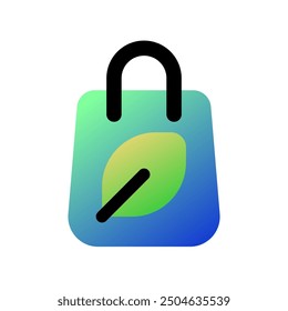 Editable biodegradable, reusable, shopping, paper bag vector icon. Environment, ecology friendly. Part of a big icon set family. Perfect for web and app interfaces, presentations, infographics, etc