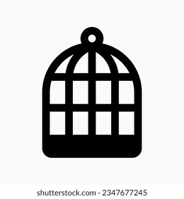 Editable bird cage vector icon. Veterinary, animal, pet care, pet shop. Part of a big icon set family. Perfect for business, web and app interfaces, presentations, infographics, etc