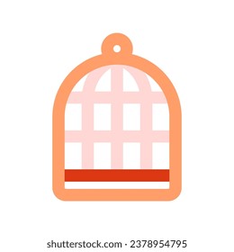 Editable bird cage vector icon. Veterinary, animal, pet care, pet shop. Part of a big icon set family. Perfect for business, web and app interfaces, presentations, infographics, etc