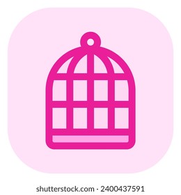 Editable bird cage vector icon. Veterinary, animal, pet care, pet shop. Part of a big icon set family. Perfect for business, web and app interfaces, presentations, infographics, etc