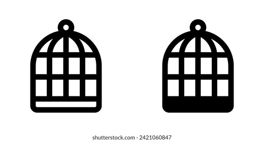 Editable bird cage vector icon. Veterinary, animal, pet care, pet shop. Part of a big icon set family. Perfect for business, web and app interfaces, presentations, infographics, etc