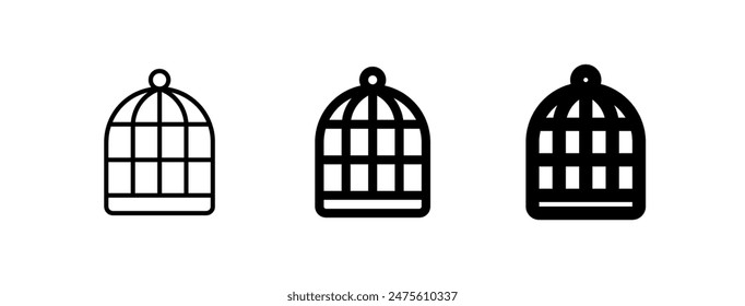 Editable bird cage vector icon. Veterinary, animal, pet care, pet shop. Part of a big icon set family. Perfect for business, web and app interfaces, presentations, infographics, etc