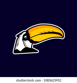 Editable bird hawk vector for your logo or brand identity