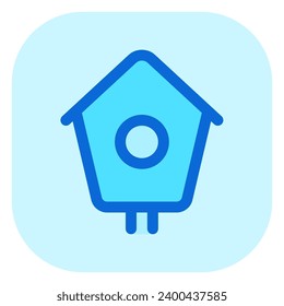 Editable bird house vector icon. Veterinary, animal, pet care, pet shop. Part of a big icon set family. Perfect for business, web and app interfaces, presentations, infographics, etc