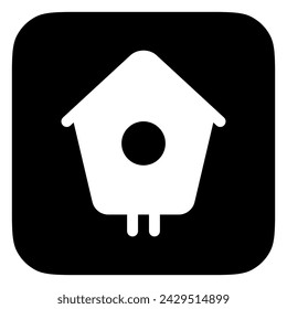 Editable bird house vector icon. Veterinary, animal, pet care, pet shop. Part of a big icon set family. Perfect for business, web and app interfaces, presentations, infographics, etc