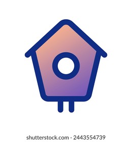 Editable bird house vector icon. Veterinary, animal, pet care, pet shop. Part of a big icon set family. Perfect for business, web and app interfaces, presentations, infographics, etc