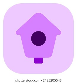 Editable bird house vector icon. Veterinary, animal, pet care, pet shop. Part of a big icon set family. Perfect for business, web and app interfaces, presentations, infographics, etc