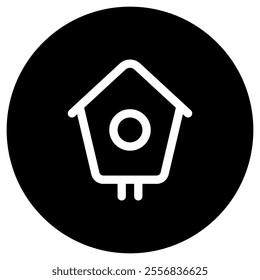 Editable bird house vector icon. Veterinary, animal, pet care, pet shop. Part of a big icon set family. Perfect for business, web and app interfaces, presentations, infographics, etc