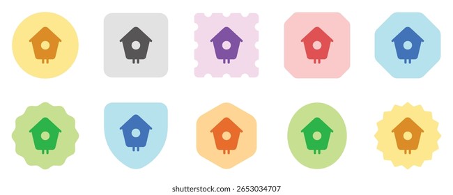 Editable bird house vector icon. Veterinary, animal, pet care, pet shop. Part of a big icon set family. Perfect for business, web and app interfaces, presentations, infographics, etc