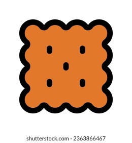 Editable biscuit, cracker vector icon. Bakery, cooking, food. Part of a big icon set family. Perfect for web and app interfaces, presentations, infographics, etc