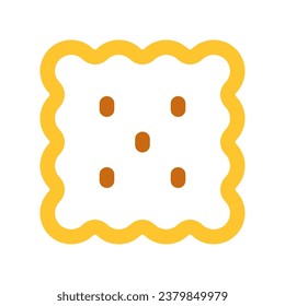 Editable biscuit, cracker vector icon. Bakery, cooking, food. Part of a big icon set family. Perfect for web and app interfaces, presentations, infographics, etc
