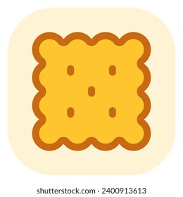 Editable biscuit, cracker vector icon. Bakery, cooking, food. Part of a big icon set family. Perfect for web and app interfaces, presentations, infographics, etc