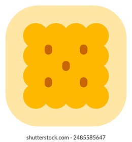 Editable biscuit, cracker vector icon. Bakery, cooking, food. Part of a big icon set family. Perfect for web and app interfaces, presentations, infographics, etc