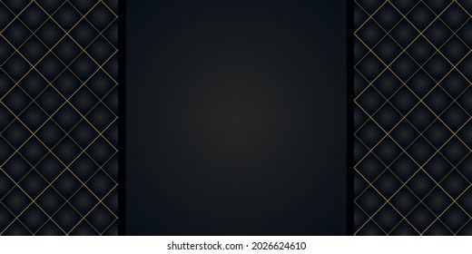 Bearbeitbarer abstrakter schwarzer Hintergrund mit abstrakten Formen. Geeignet für die Hintergrundvorlage von Social Media-Post, Banner und Cover.