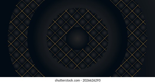 Fondo abstracto negro editable con formas abstractas. Adecuado para la plantilla de fondo de publicación, banner y portada de medios sociales.