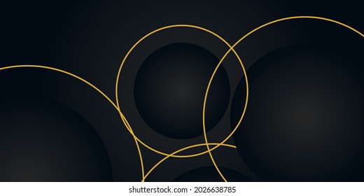 Fondo abstracto negro editable con formas abstractas. Adecuado para la plantilla de fondo de publicación, banner y portada de medios sociales.