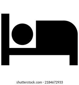 editable black and white bedtime icon vector design templates and illustrations
