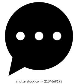 editable black and white comment icon vector design templates and illustrations