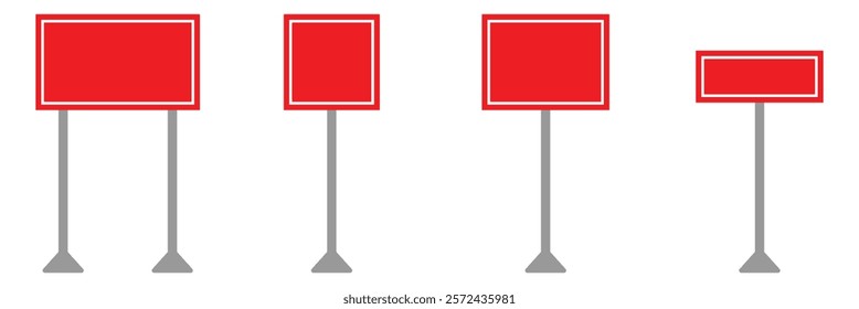 Editable blank traffic board icon. Icon set of blank traffic boards. Traffic sign. Blank traffic board icon vector illustration, eps 10.