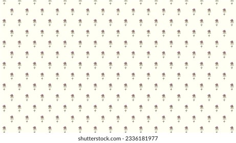 Editable blooming thyme spice vector pattern illustration