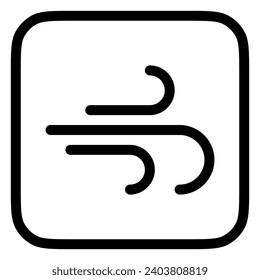 Editable blowing wind vector icon. Part of a big icon set family. Perfect for web and app interfaces, presentations, infographics, etc