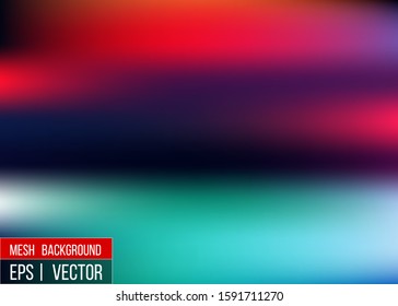 Editable Blue blurred background for your graphic design banner summer made with a gradient mesh