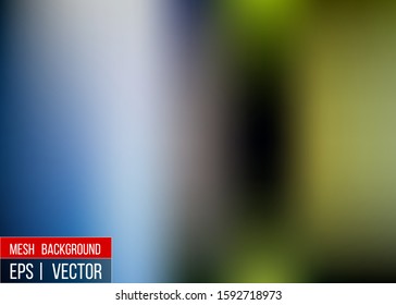 Editable Blue blurred background for your graphic design banner summer made with a gradient mesh
